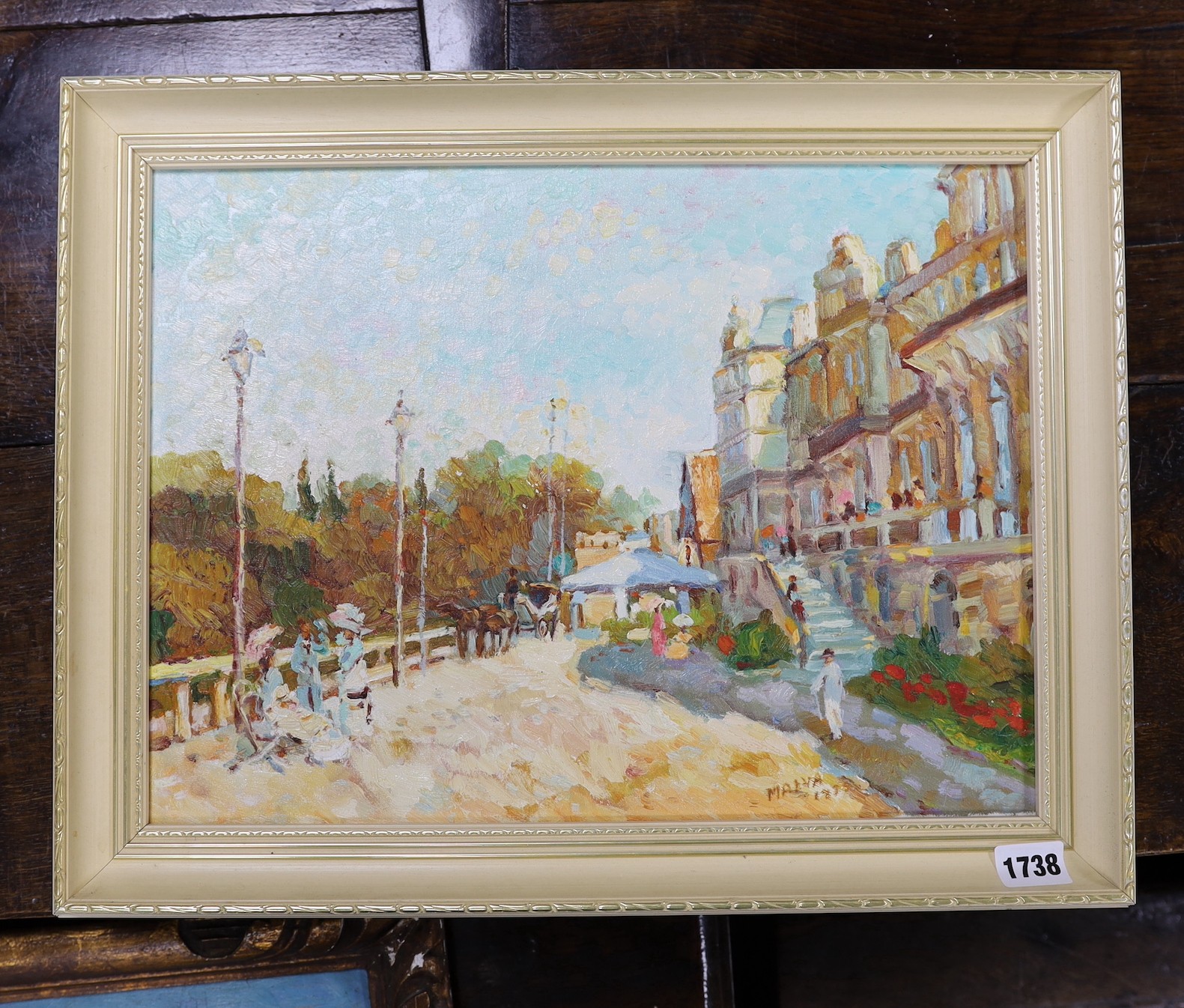 Omar Hamdi Malva, oil on canvas, “Severios”, signed and dated, 29 x 39cm
